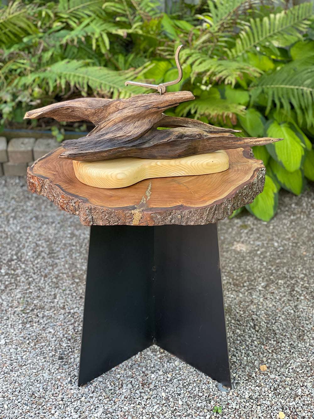 Mike Wilkins, Sculpture and furniture created from scrap steel and reclaimed wood