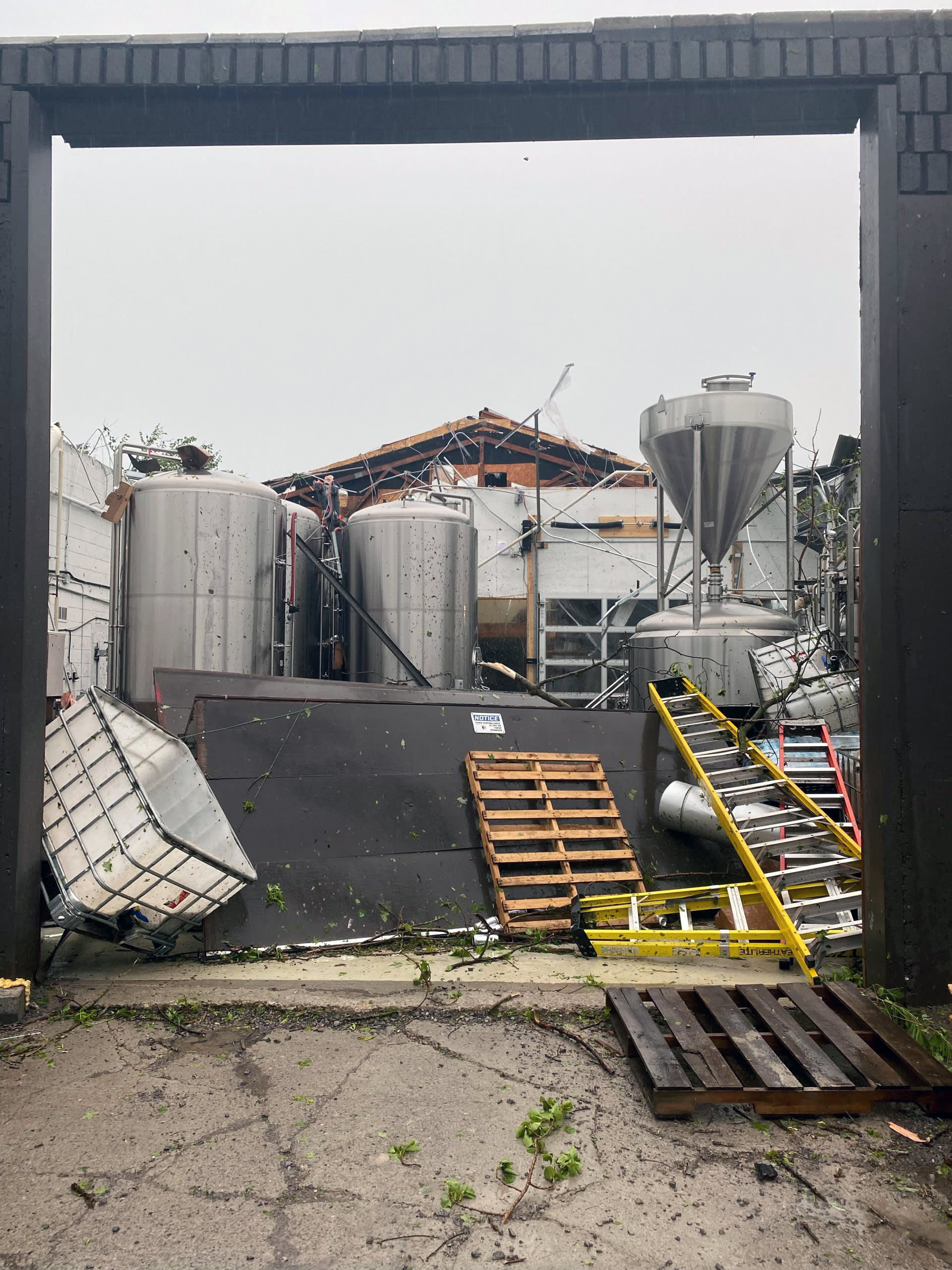 Tornado hits The Second Wedge Brewing Company