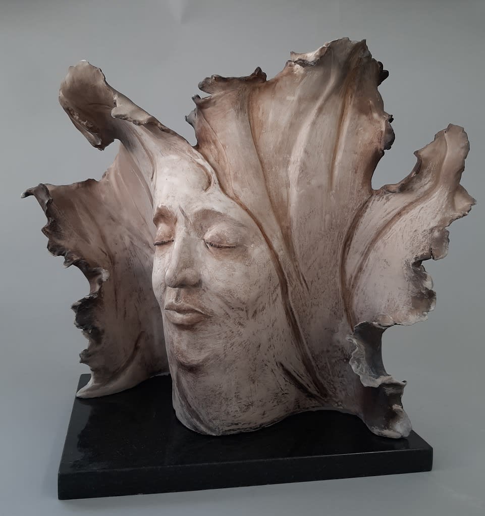 Clay Sculpture, Wind of Change by Marlene Kawalez