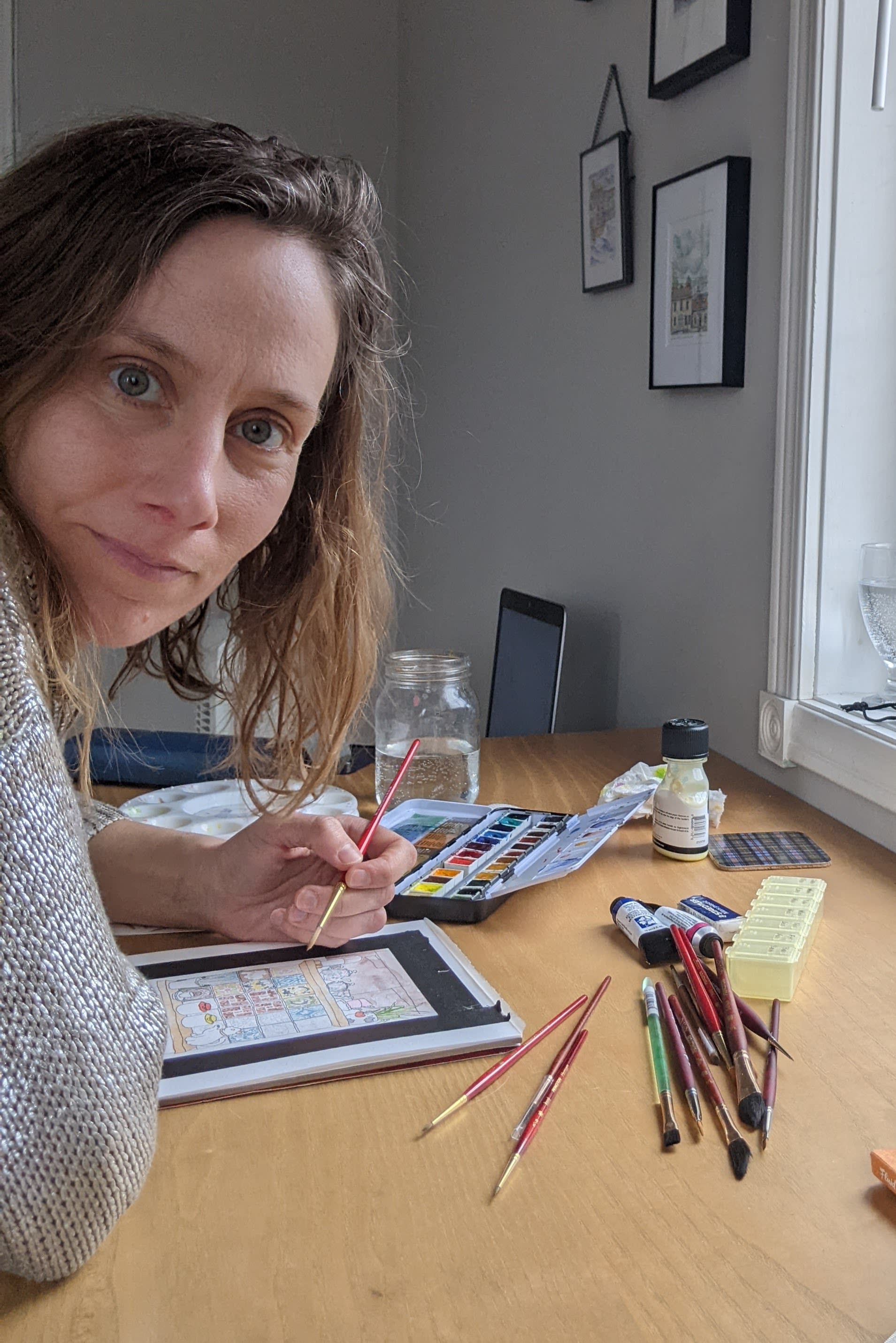 Katy MacFarlane, Watercolour, Ink & Collage Paintings
