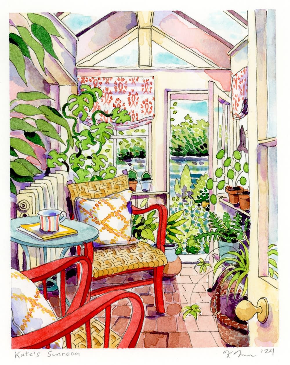 Katy MacFarlane, Watercolour, Ink & Collage Paintings