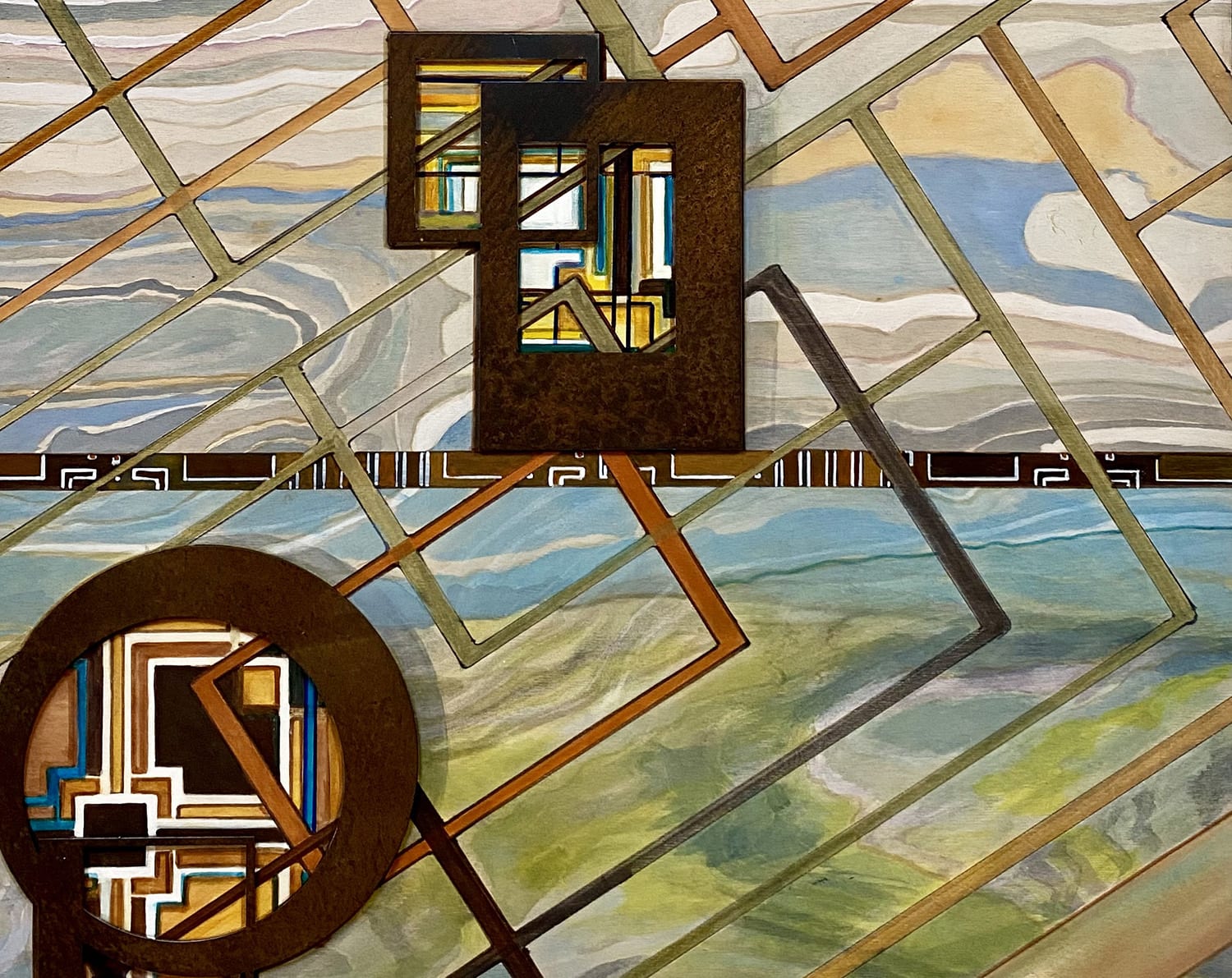 Work of mixed media artist Lynn Bishop