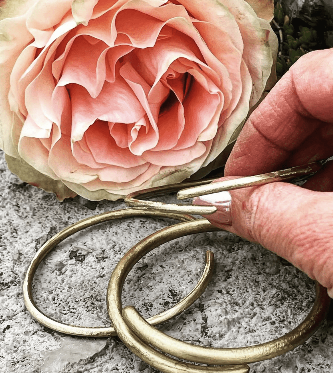 Tania Caryi, Raw Brass & Stone