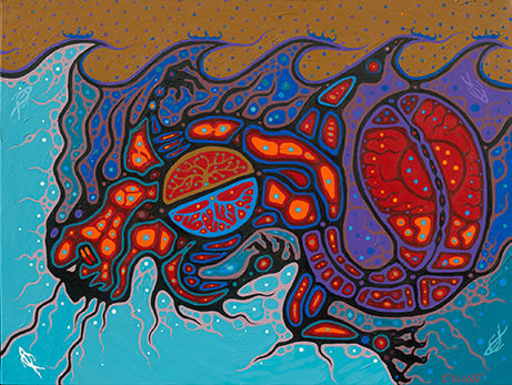 Donald Chrétien, Aboriginal Fine Art - Paintings, Prints, Ink, Sculpture