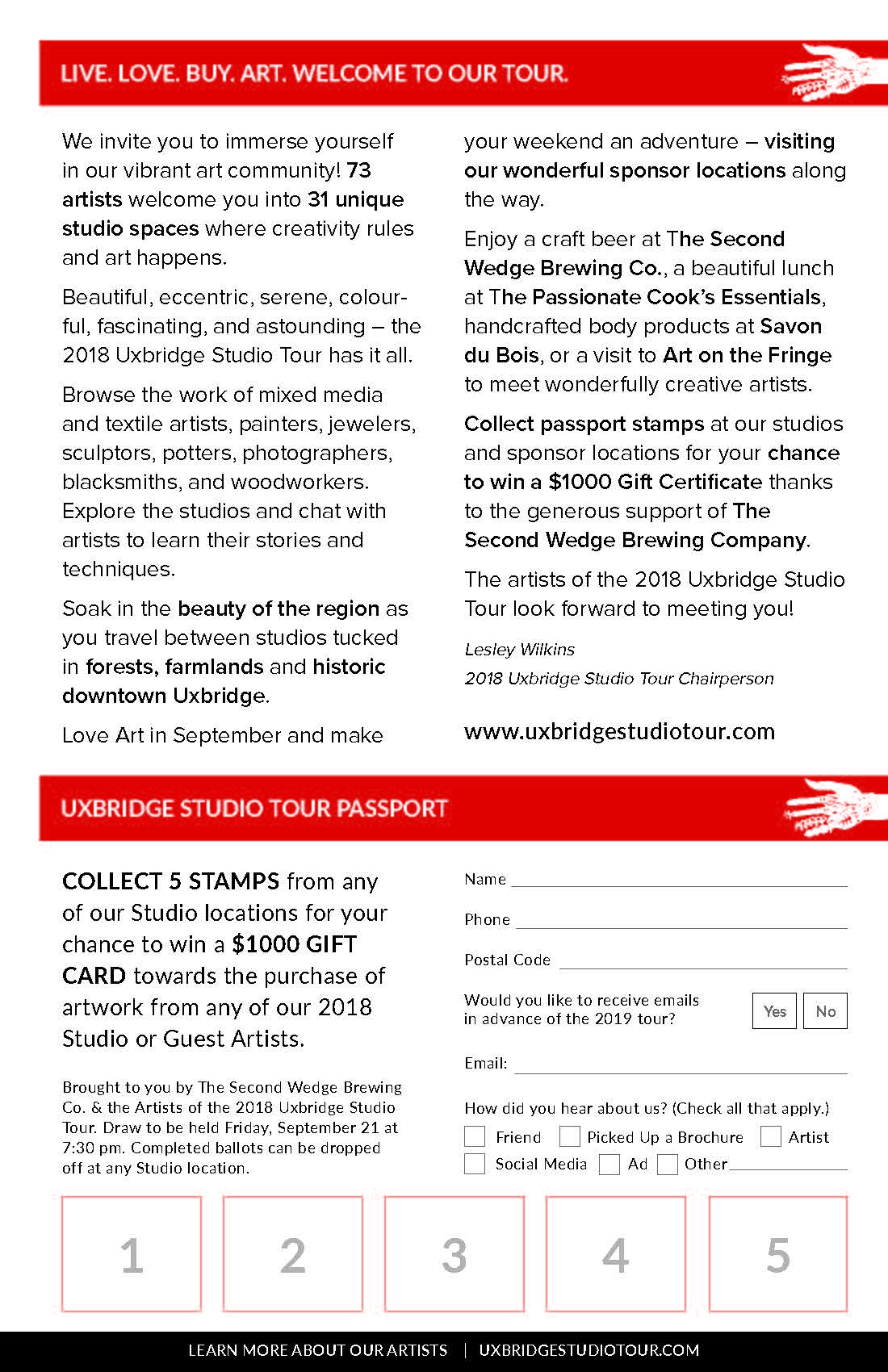 Uxbridge Studio Tour Passport