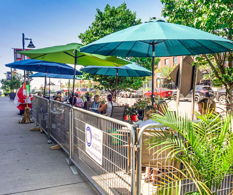 The TIN Restaurant, Pop-Up patio in Uxbridge