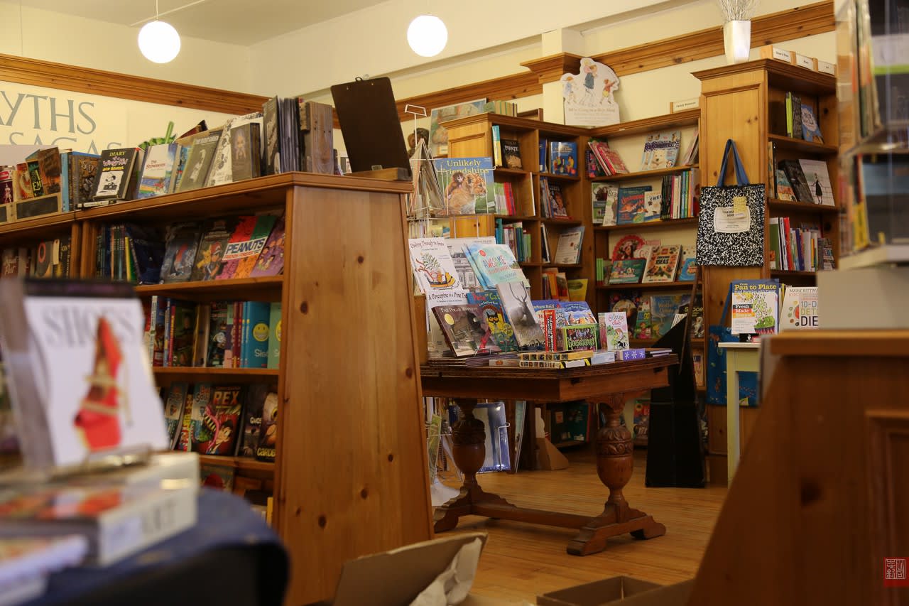 Inside the warm and welcoming Blue Heron Books in Uxbridge Ontario