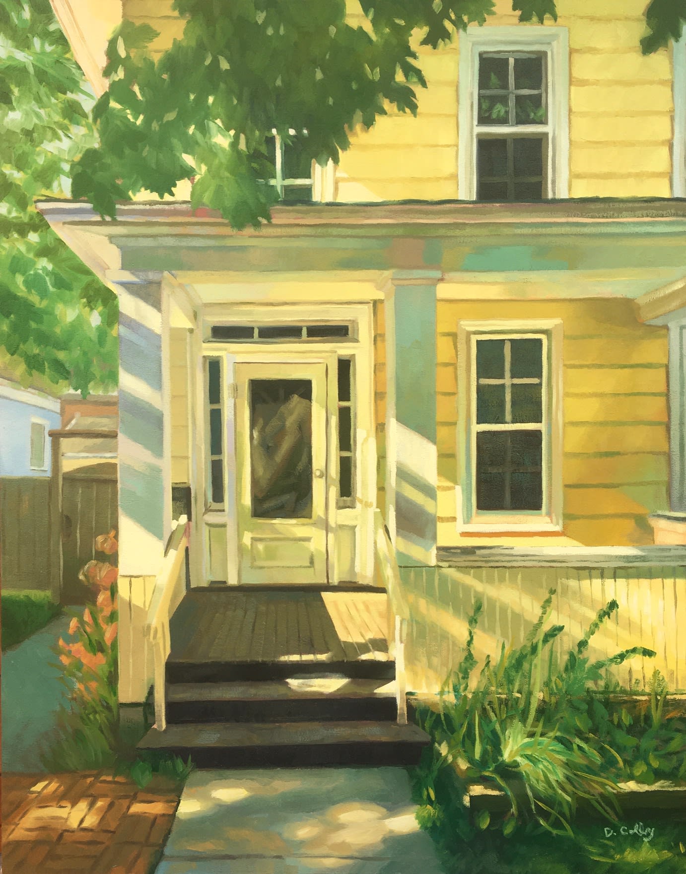 A stunning series of doorways painted by Daniel Colby of Uxbridge On